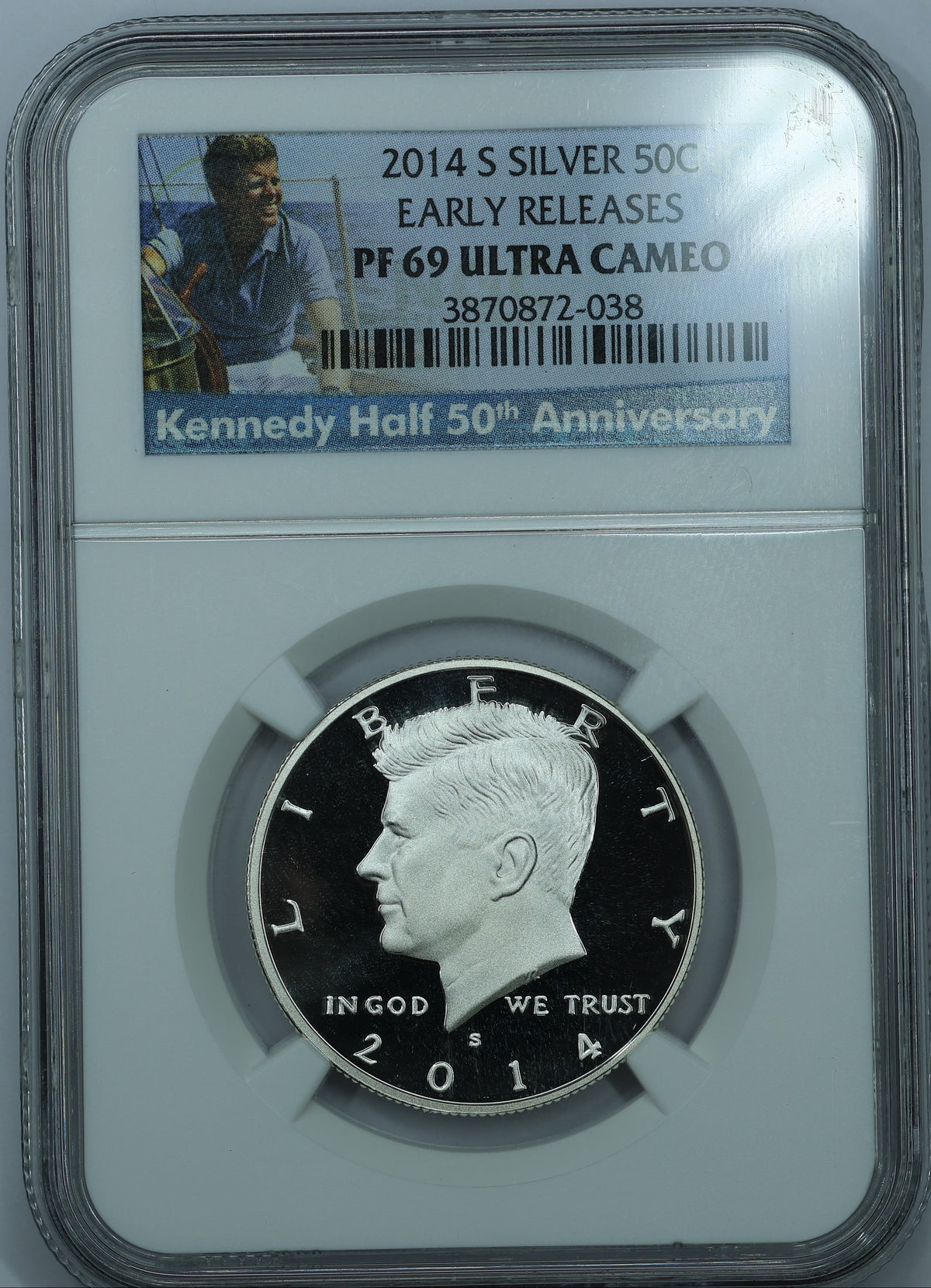 2014 S (San Francisco) Kennedy Half Dollar Silver 50c - NGC PF69 UCAM ER