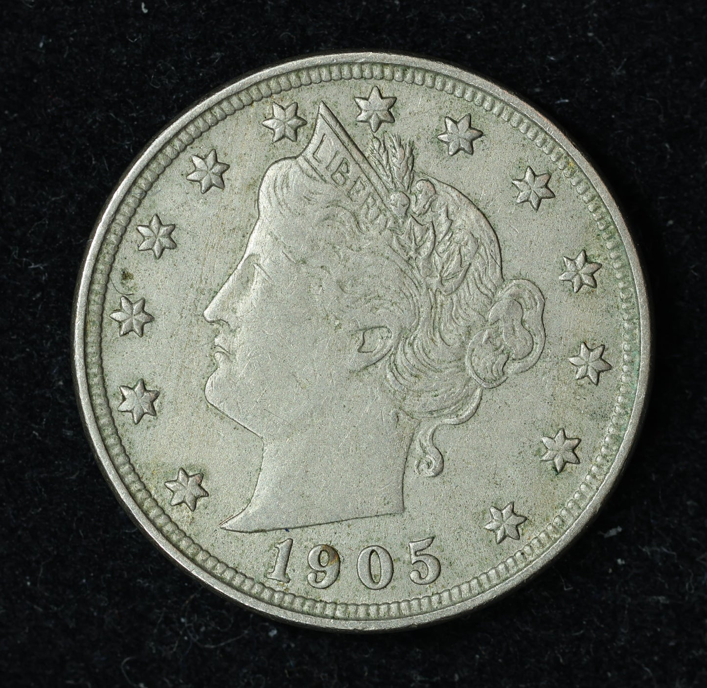 1905 5c Liberty V Nickel Five Cent Coin