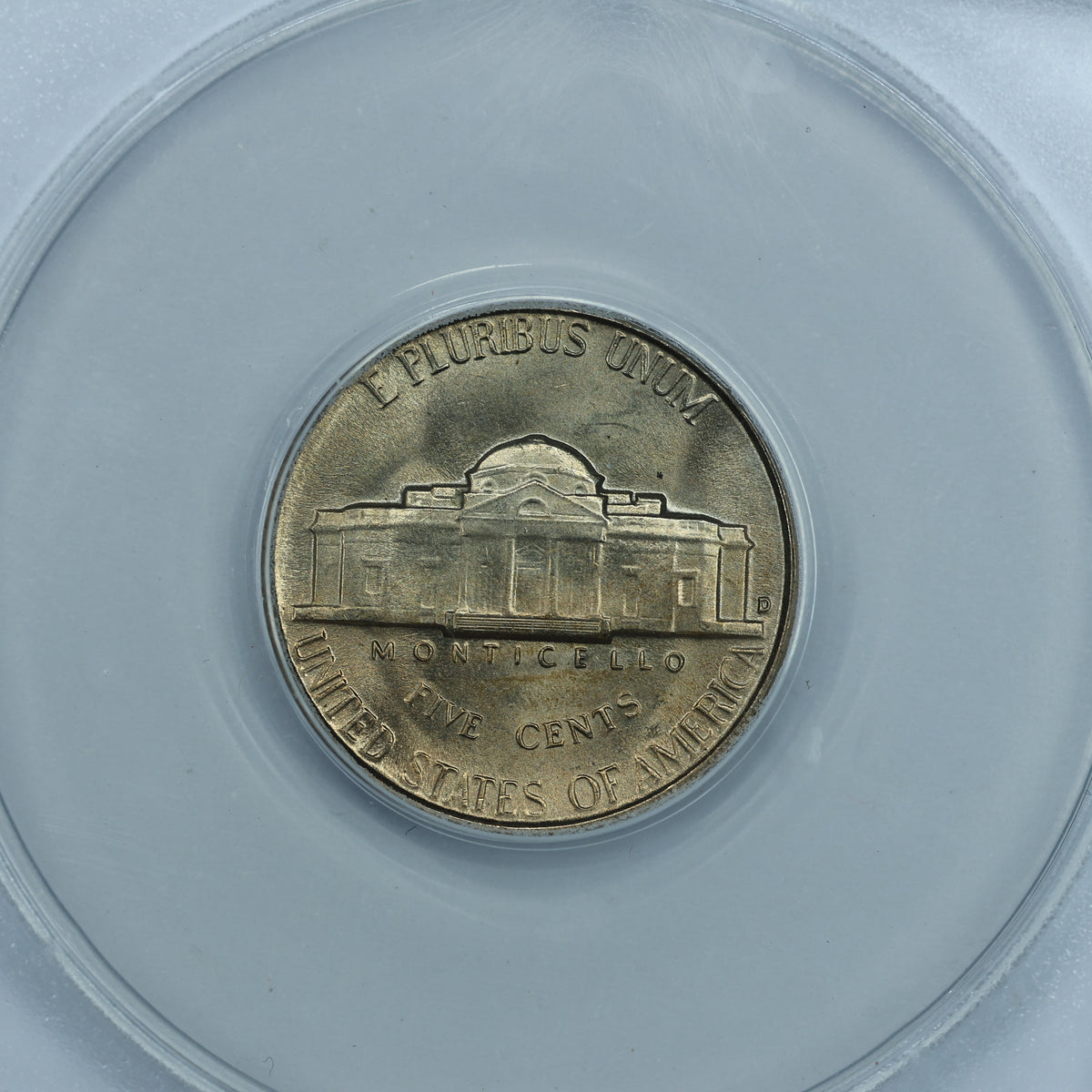 1950 D (Denver) 5c Jefferson Nickel - ANACS MS66 5.5 Steps