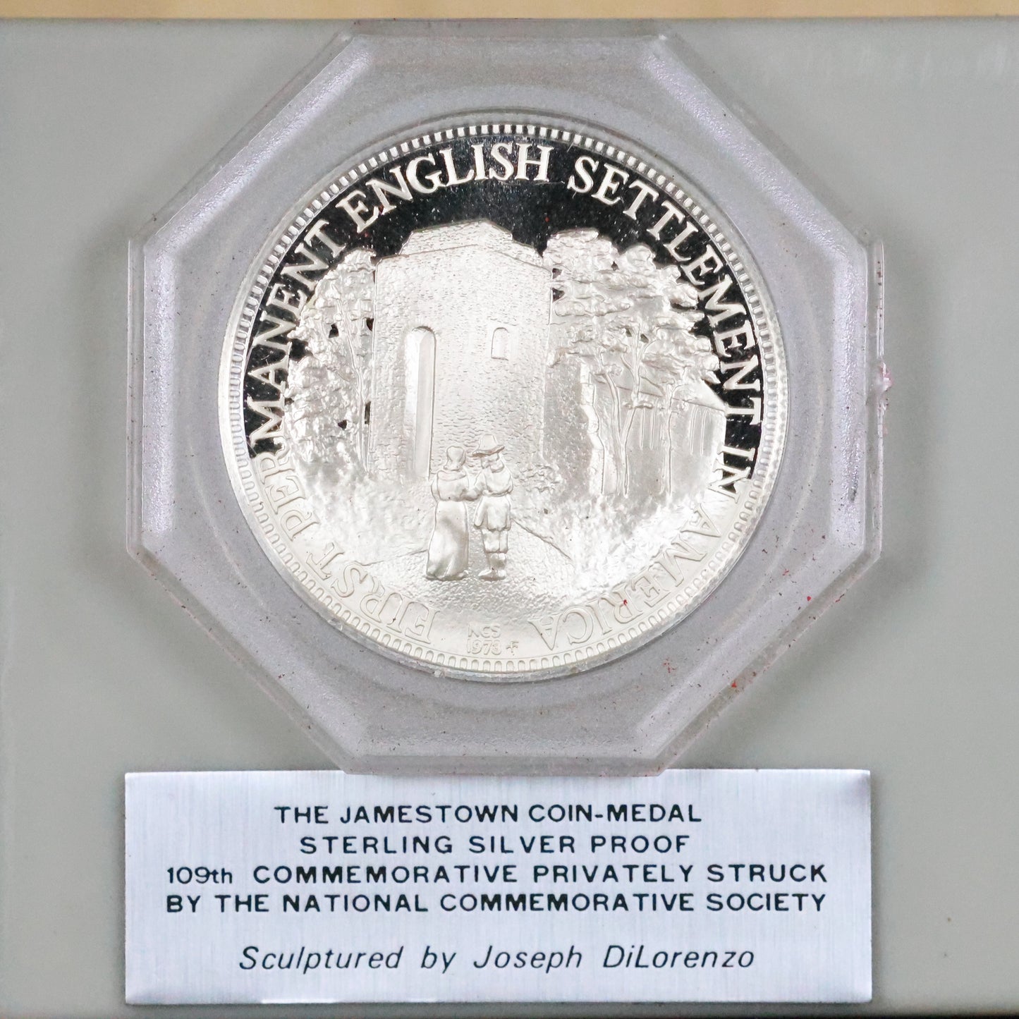 National Comm. Society - Jamestown Coin-Medal Sterling Silver Proof