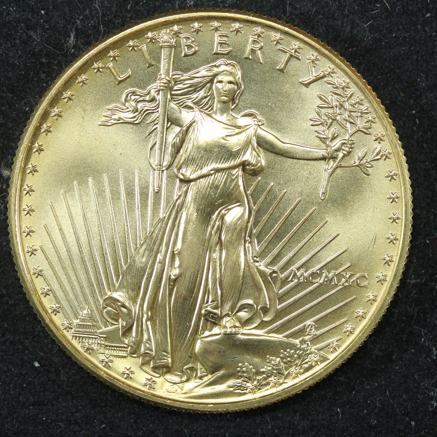 1990 $50 1 oz Gold American Eagle - BU Great Condition
