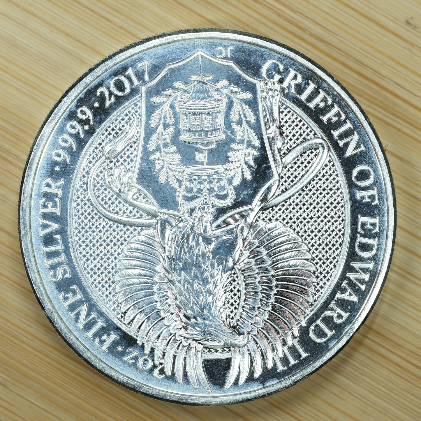 2017 Great Britain 2 oz Silver Queen's Beasts Griffin of Edward Exact Coin Pictured