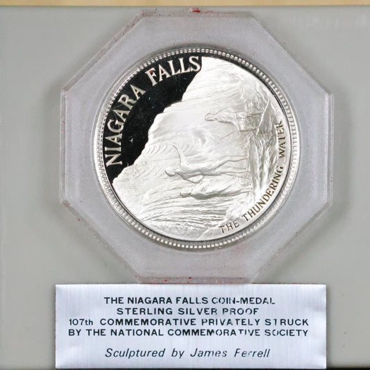 National Comm. Society - Niagara Falls Coin-Medal Sterling Silver Proof