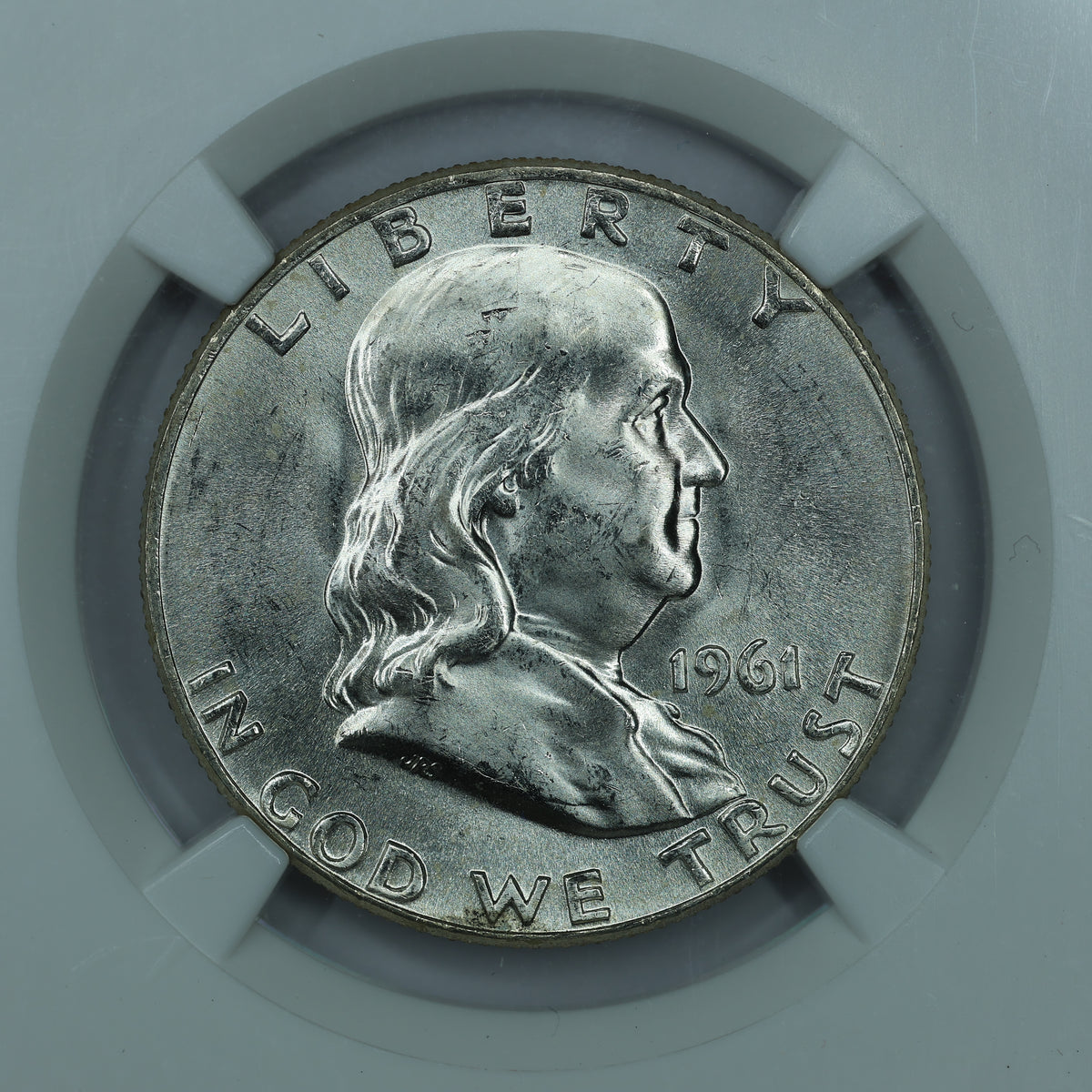 1961 D (Denver) Franklin Half Dollar 50c - NGC MS64