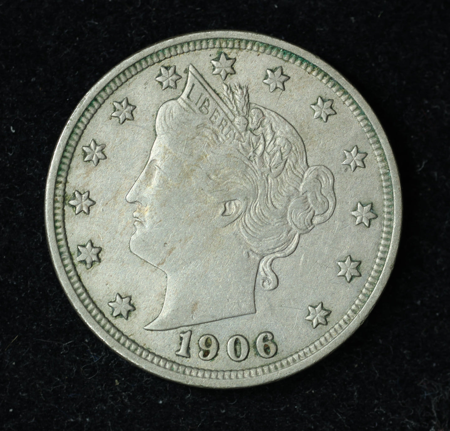1906 5c Liberty V Nickel Five Cent Coin