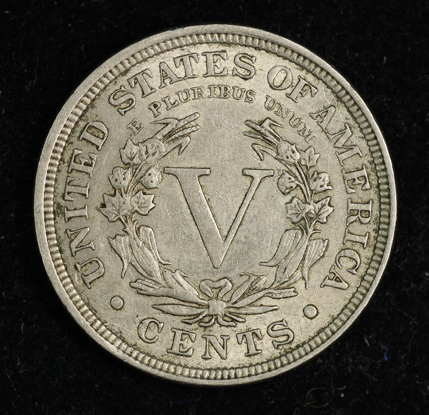 1890 5c Liberty V Nickel Five Cent Coin