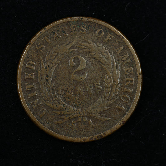 1869 2c Two Cent Piece United States
