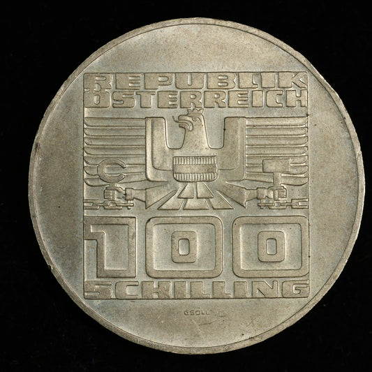 1975 Austria 100 Schilling 20th Anniversary - State Treaty