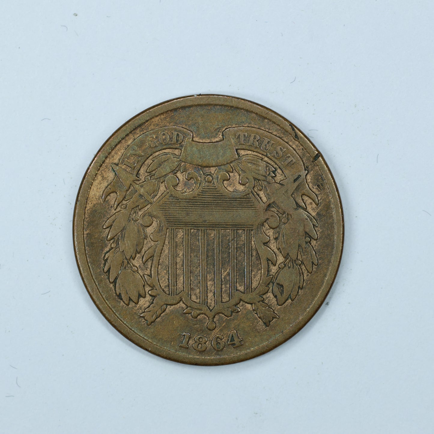 1864 2c Two Cent Piece United States