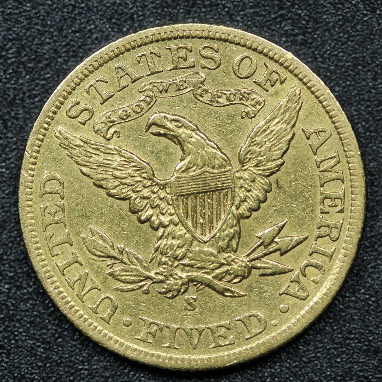 1900 S $5 Gold Liberty Head Half Eagle Coin San Francisco