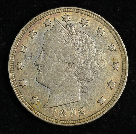1897 5c Liberty V Nickel Five Cent Coin