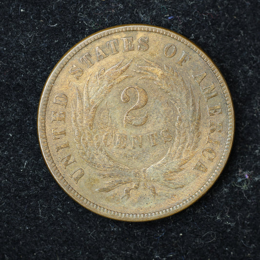 1872 2c Two Cent Piece United States