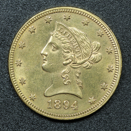 1894 $10 Liberty Head US Gold Eagle Coin