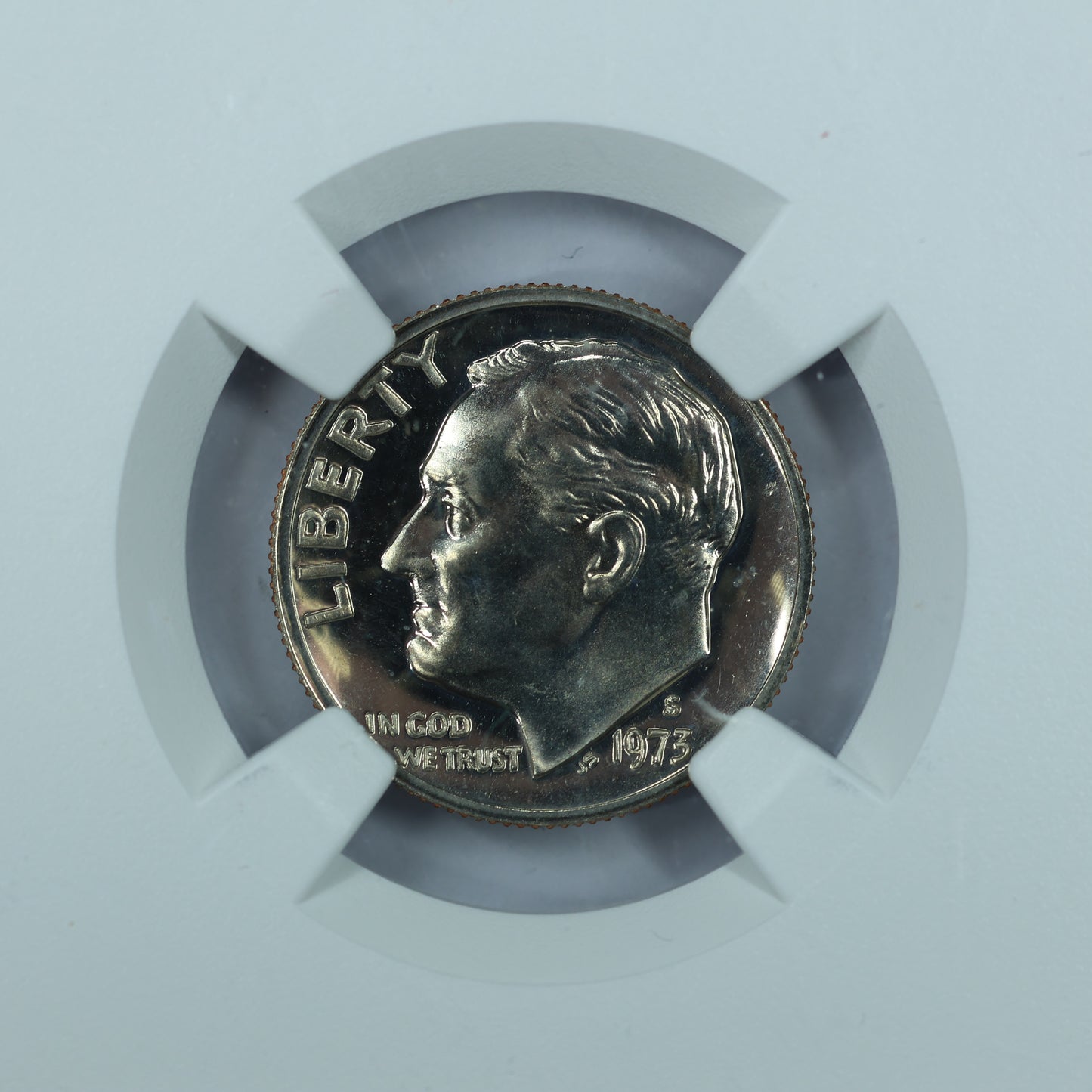 1973 S Roosevelt Dime 10c - NCG PF 67 Ultra Cameo