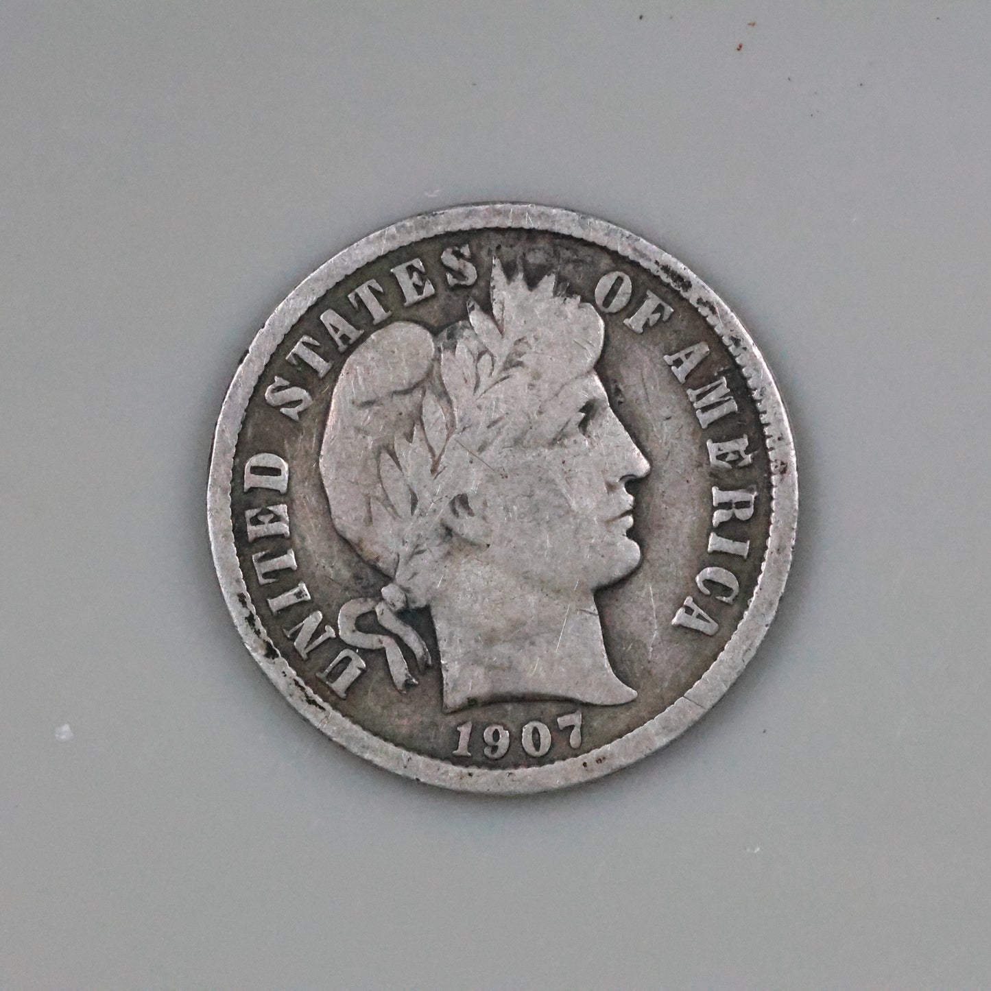 1907 Barber Dime 10C - Philadelphia