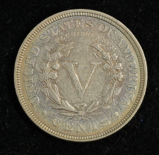 1892 5c Liberty V Nickel Five Cent Coin