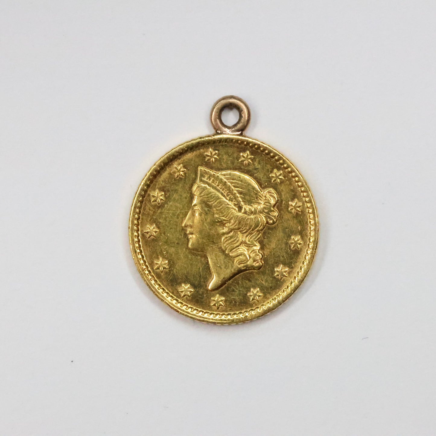1853 US Gold $1 Dollar Liberty Head w/ Loop Jewelry Grade