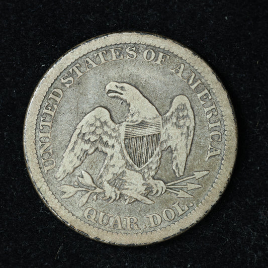 1861 Seated Liberty Silver Quarter Philadelphia