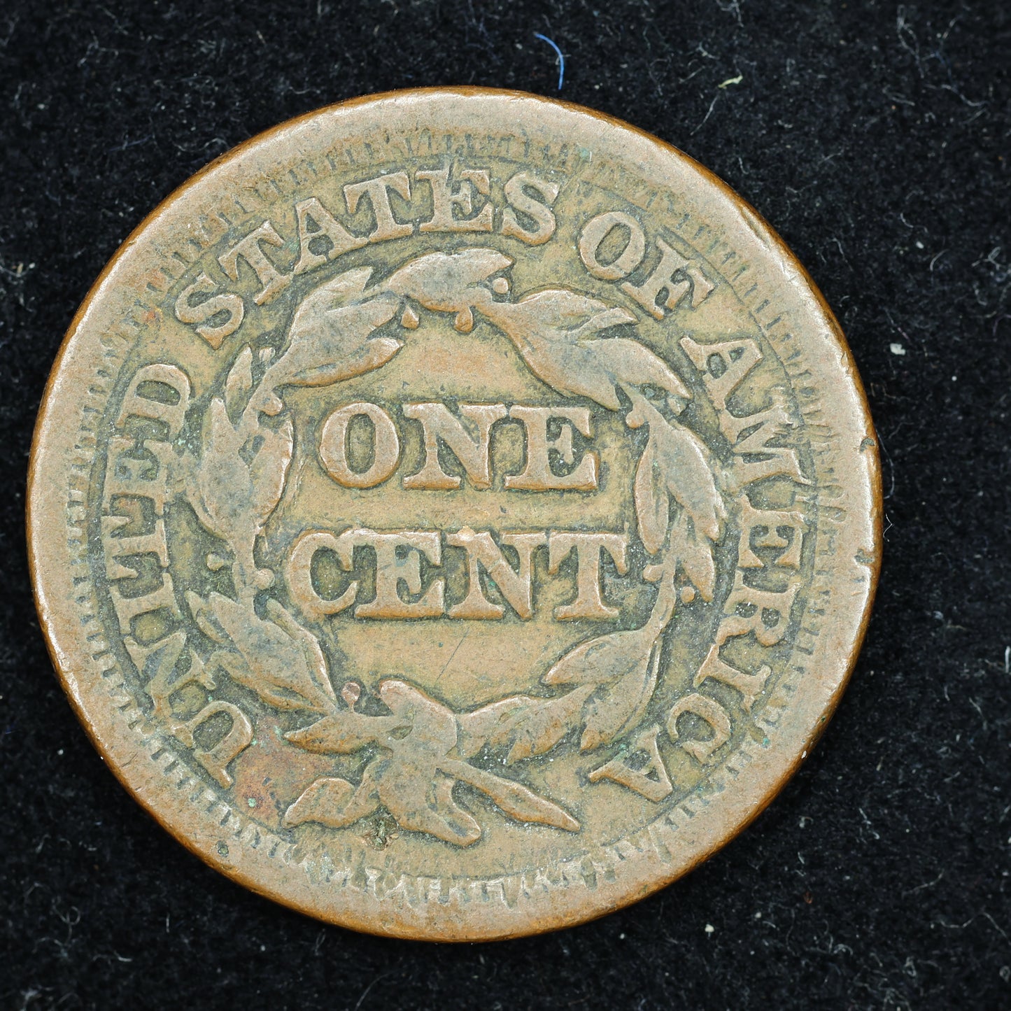 1849  Braided Hair US Large Cent 1C Penny
