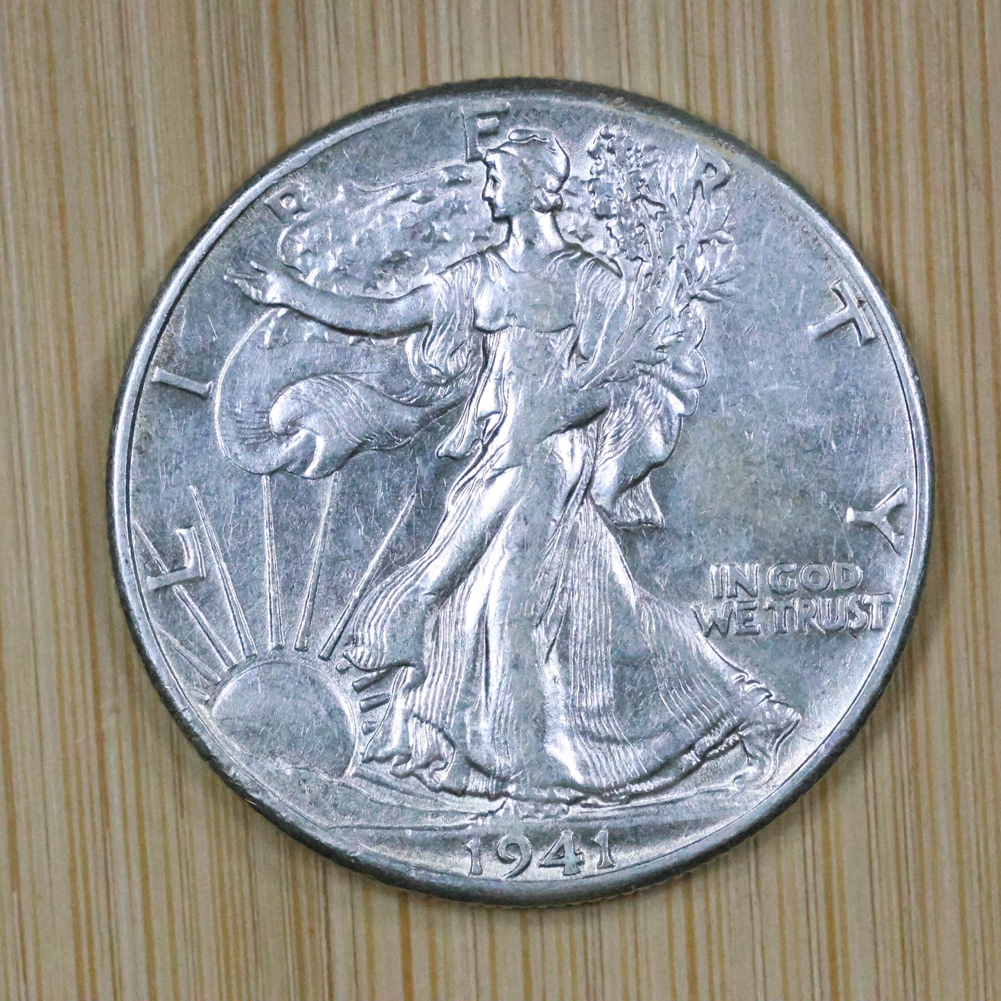 1941 Walking Liberty Silver Half Dollar 50c - Philadelphia