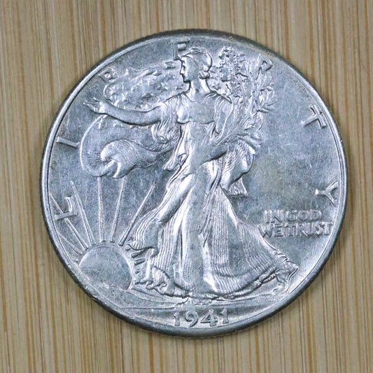 1941 Walking Liberty Silver Half Dollar 50c - Philadelphia