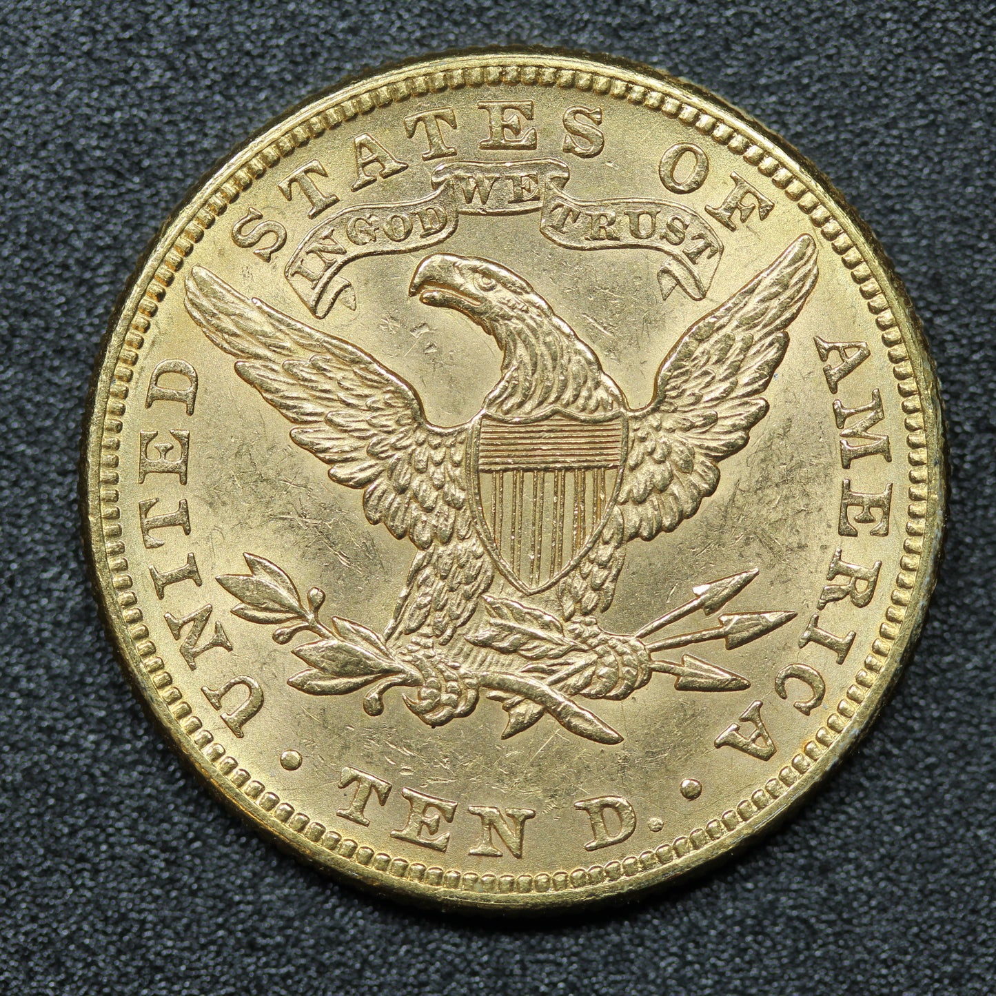 1882 $10 Liberty Head US Gold Eagle Coin