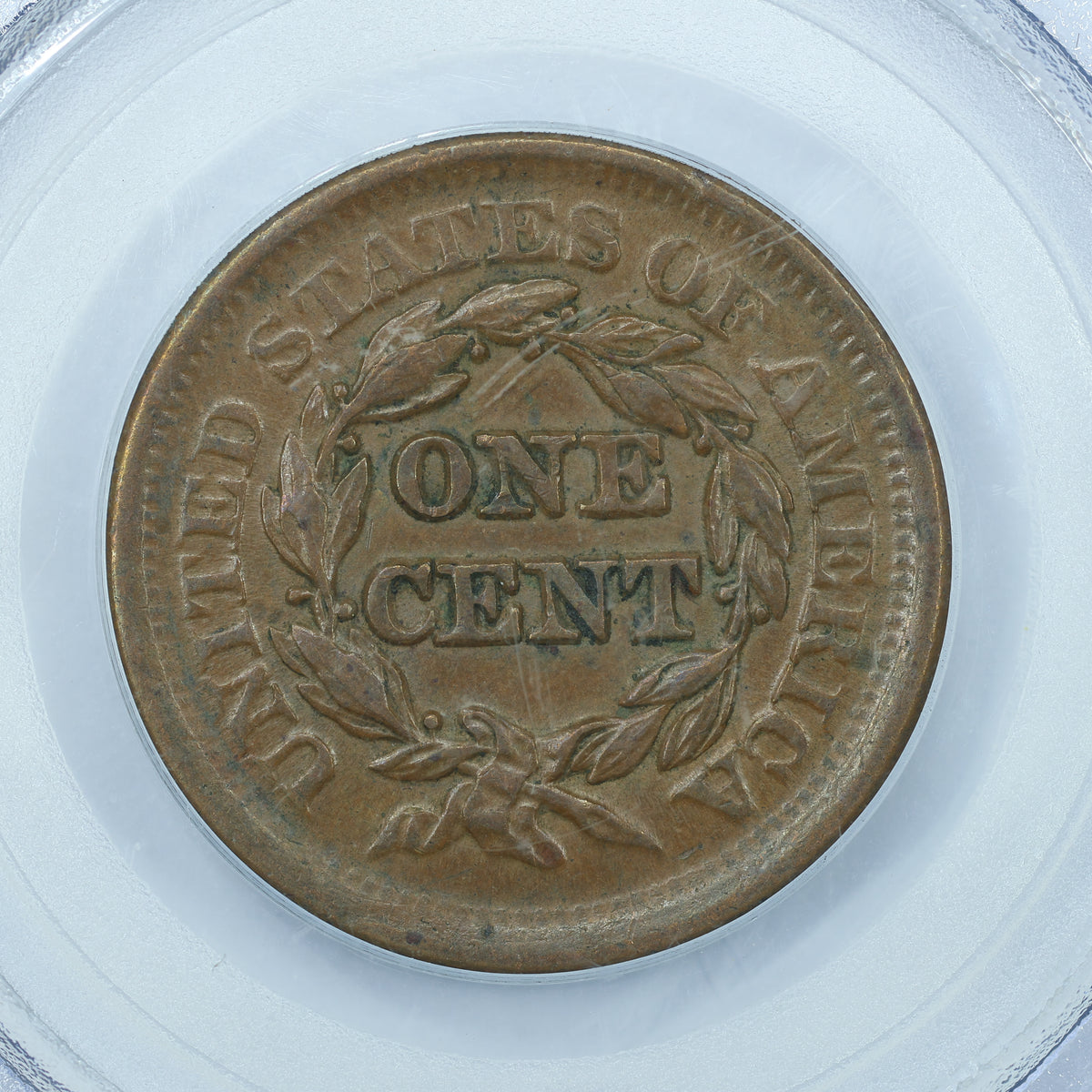 1851 Braided Hair US Large Cent 1C Penny - PCGS AU55