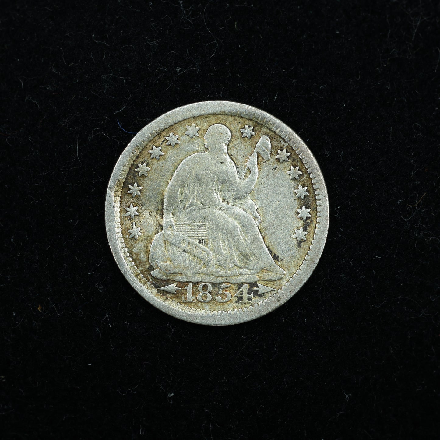 1854 Half Dime 5c Liberty Seated