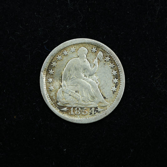 1854 Half Dime 5c Liberty Seated