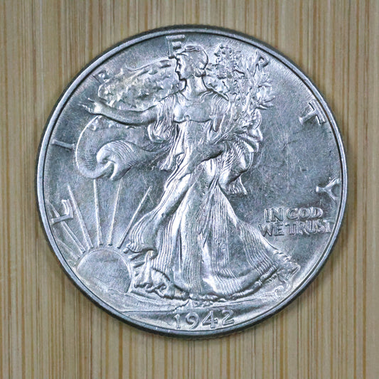 1942 Walking Liberty Silver Half Dollar 50c - Philadelphia