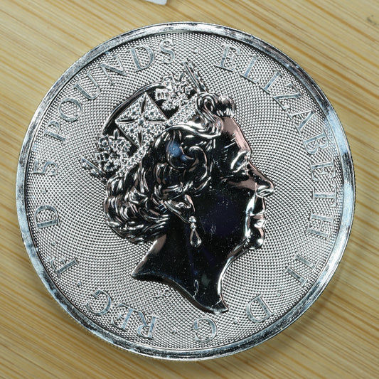 2019 GB 2 oz Silver Queens Beasts Falcon of the Plantagenets Exact Coin Pictured