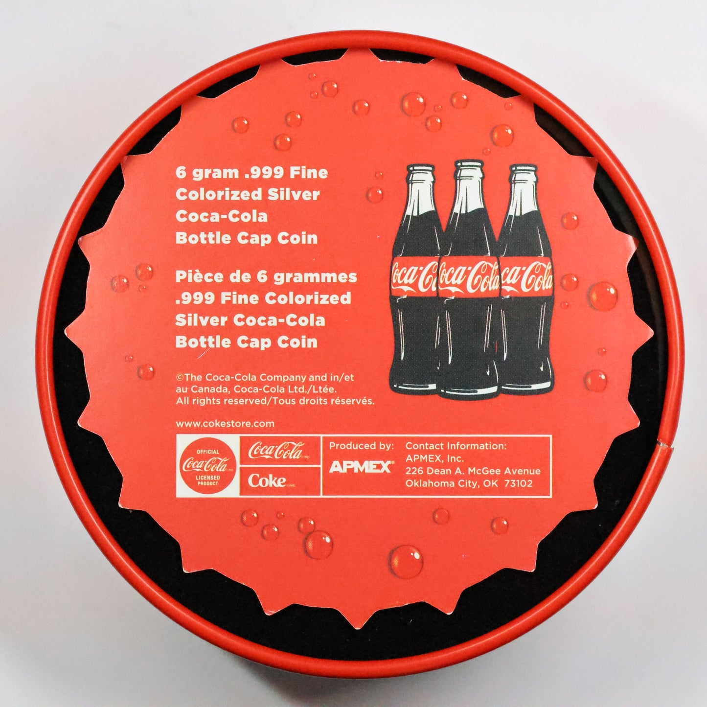 2023 Niue 6 gram Silver Coca-Cola® Bottle Cap w/ Tin & COA