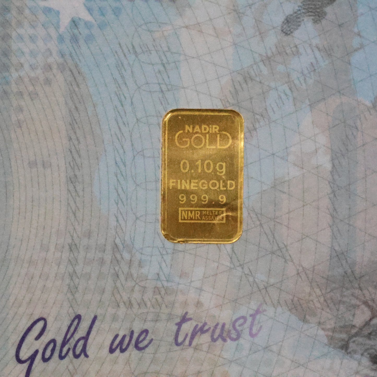 Karatpay Karat Pay Gold 0.10 Gram of 999.9 Fine Cash Gold Note Certificate .1g Nadir