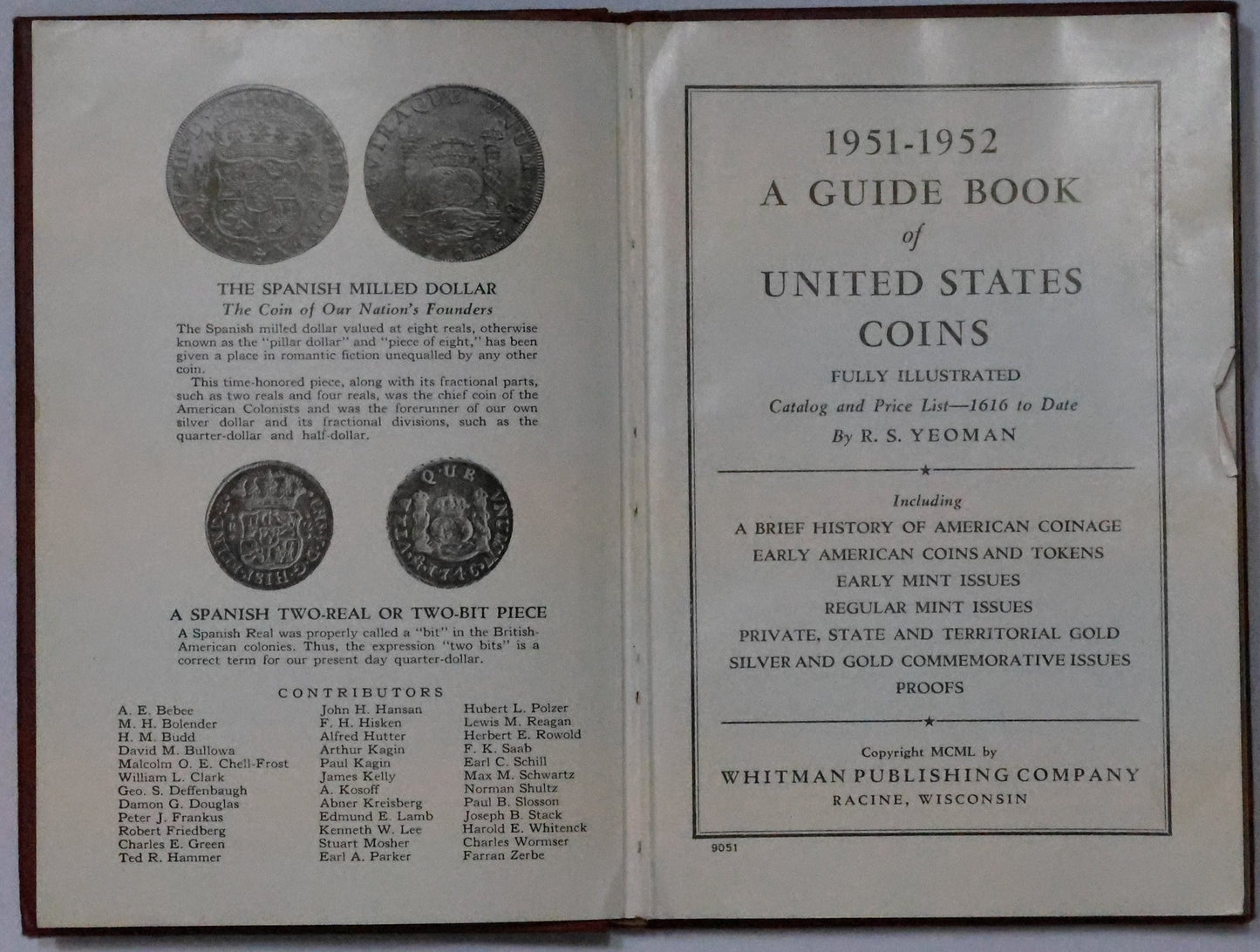 1951-52 Redbook 4th Edition A Guide Book Of U.S. Coins By R.S. Yeoman
