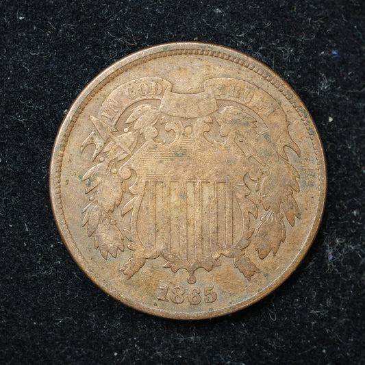 1865 2c Two Cent Piece United States