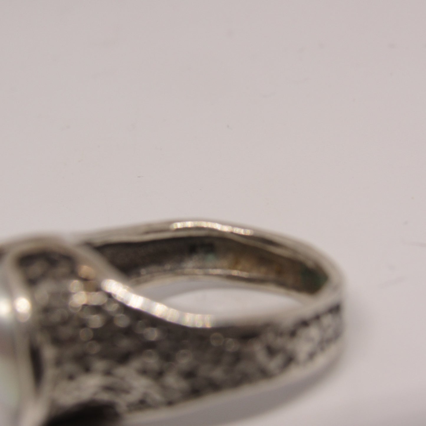 Vintage DIDAE SHABLOOL Sterling Silver Pearl Ring - Sz 7