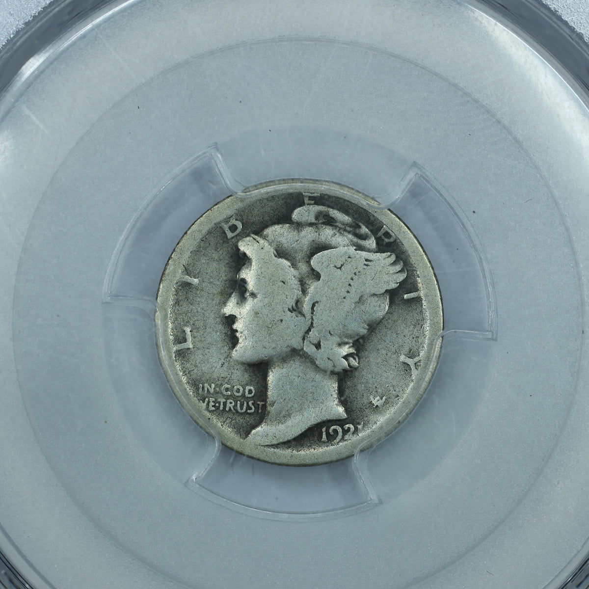 1921 D (Denver) Mercury Dime 10c Key Date - PCGS AG03