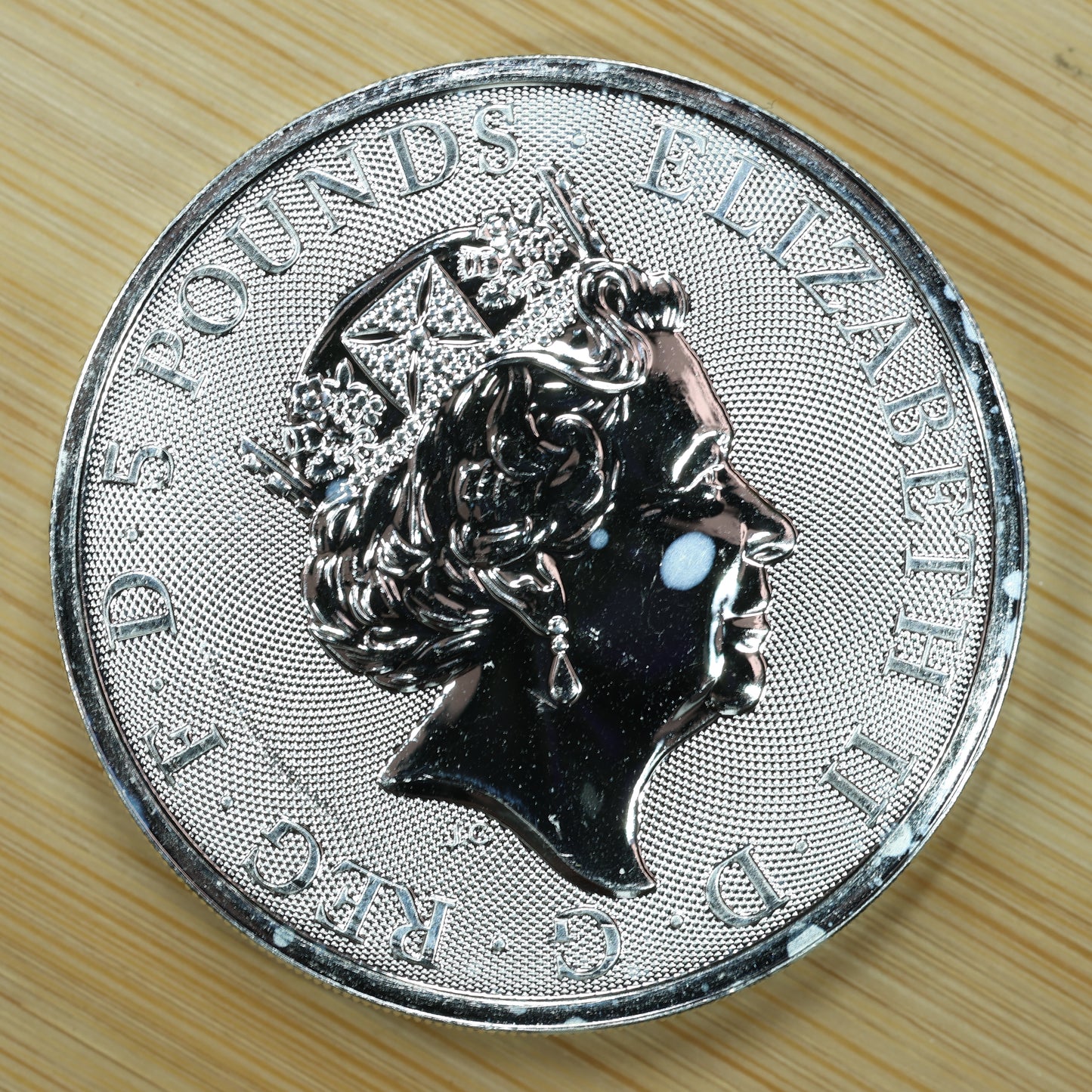 2019 GB 2 oz Silver Queens Beasts Falcon of the Plantagenets Exact Coin Pictured