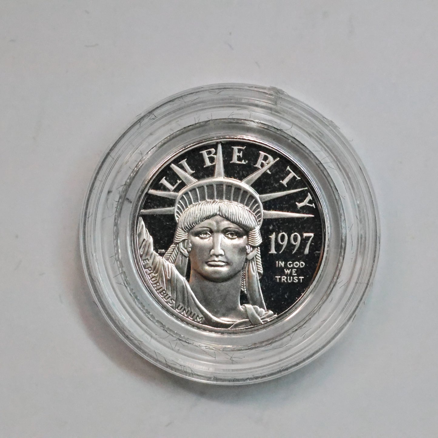 1997 W American Platinum Eagle Proof 1/10 oz $10 w/ Box & COA