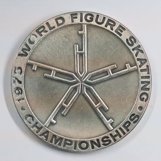 2.68 oz .999 Fine Silver 1975 World Figure Skating The Broadmoor Silver Medal Medallic Art