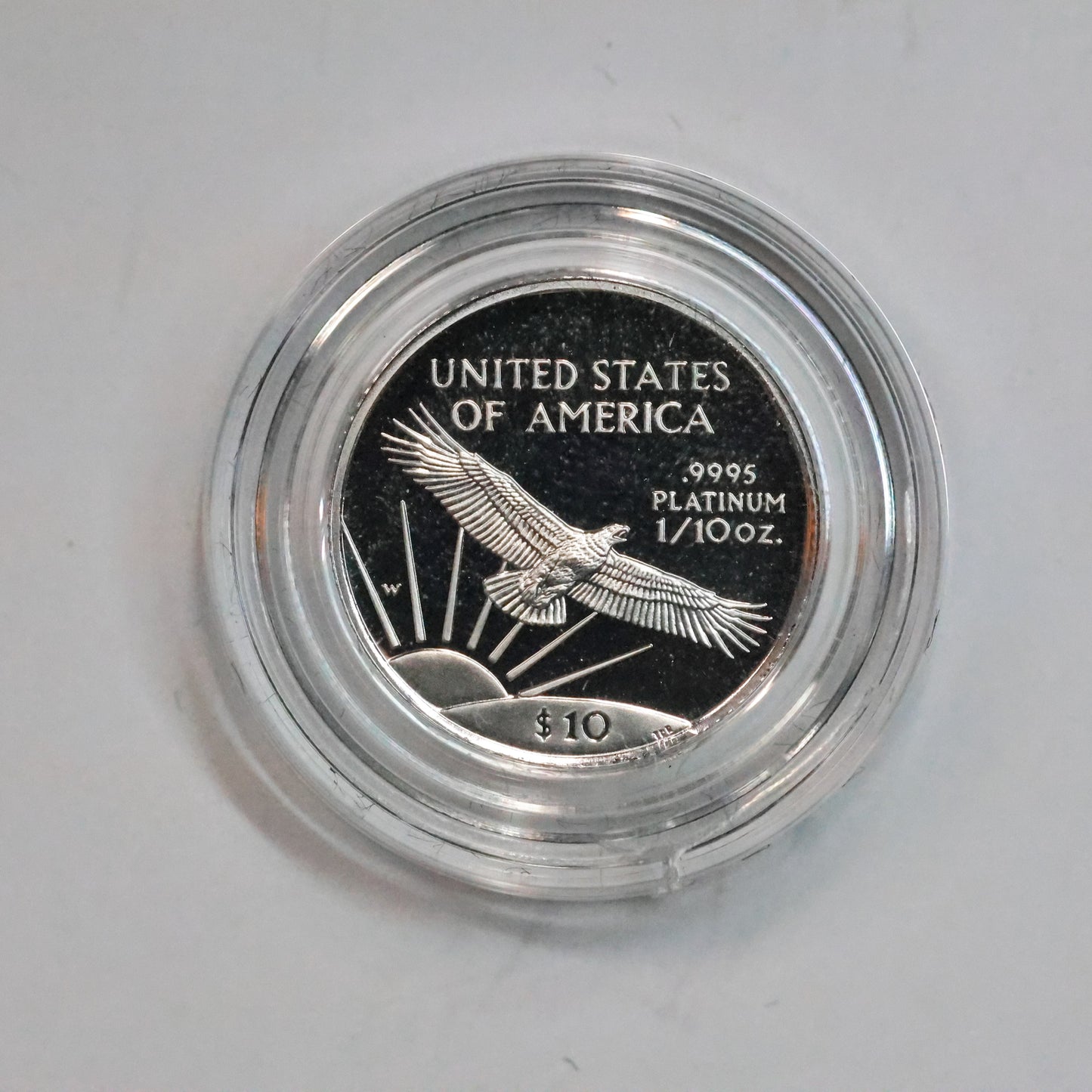 1997 W American Platinum Eagle Proof 1/10 oz $10 w/ Box & COA