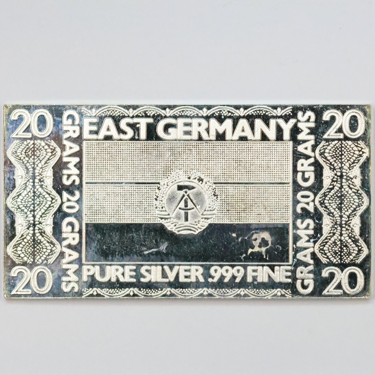 East Germany Flag 20 Gram Silver Bar .999 Fine from The Silver Mint