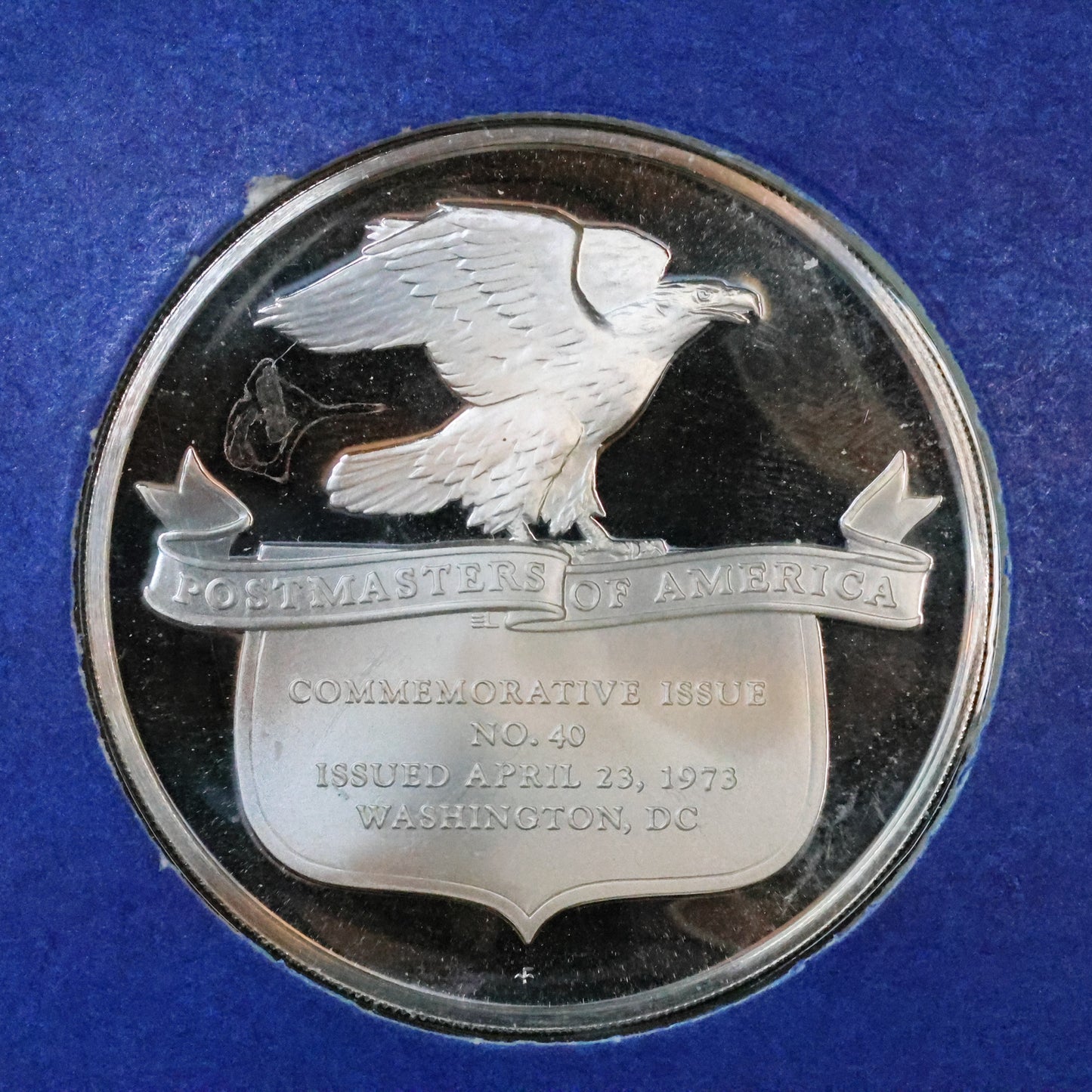 1973 Postmasters of America STERLING SILVER Art Round - No. 40 Copernicus