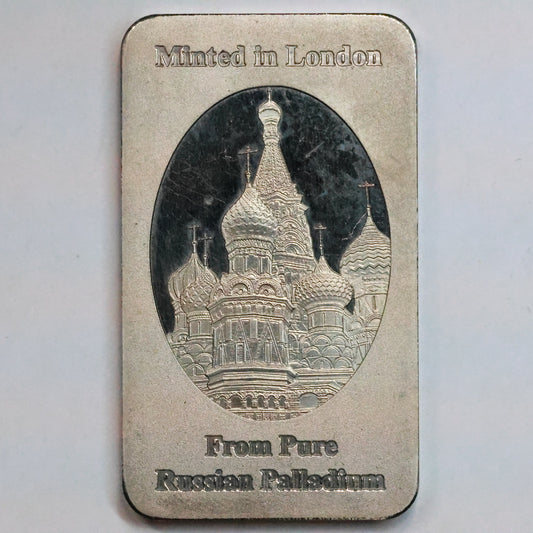 1 oz .9995 Fine Palladium Bar - Baird & Co London - St. Basil’s Cathedral