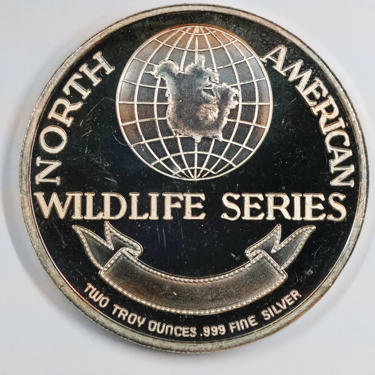 2 oz .999 Fine Silver Round - North American Wildlife Series Atlantic Salmon