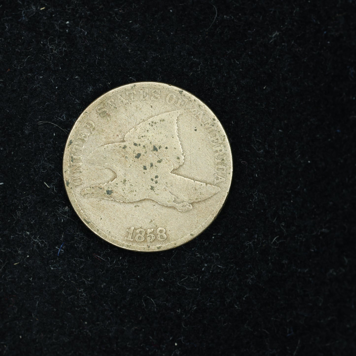 1858 Flying Eagle Penny 1c large Letters