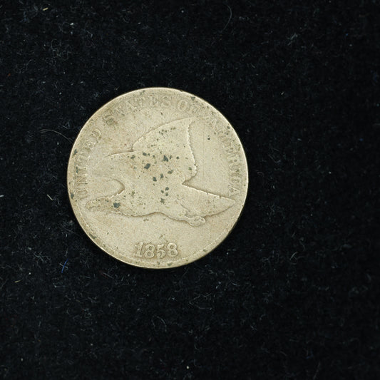 1858 Flying Eagle Penny 1c large Letters