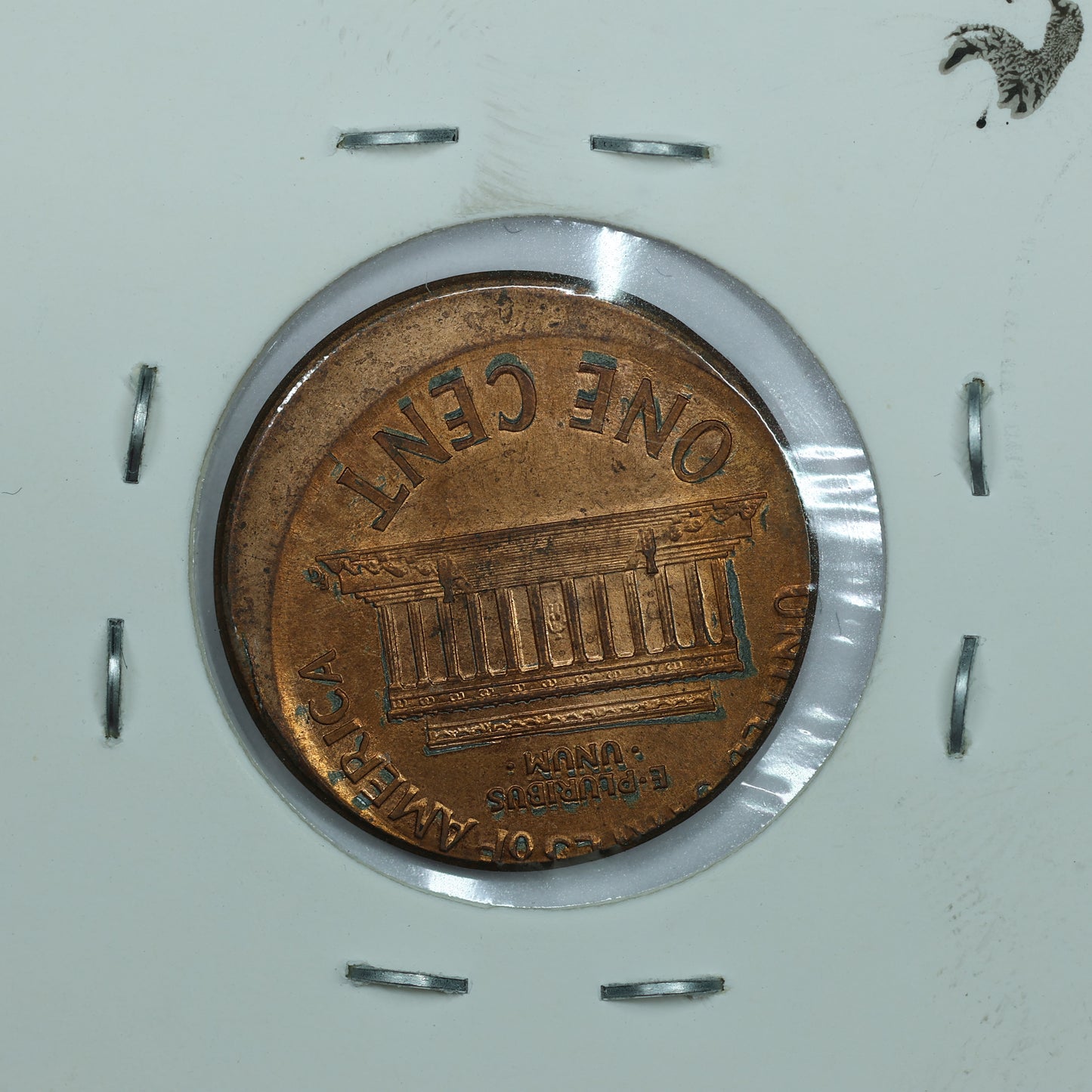 1998 Lincoln Memorial Penny Offset Off Center Error