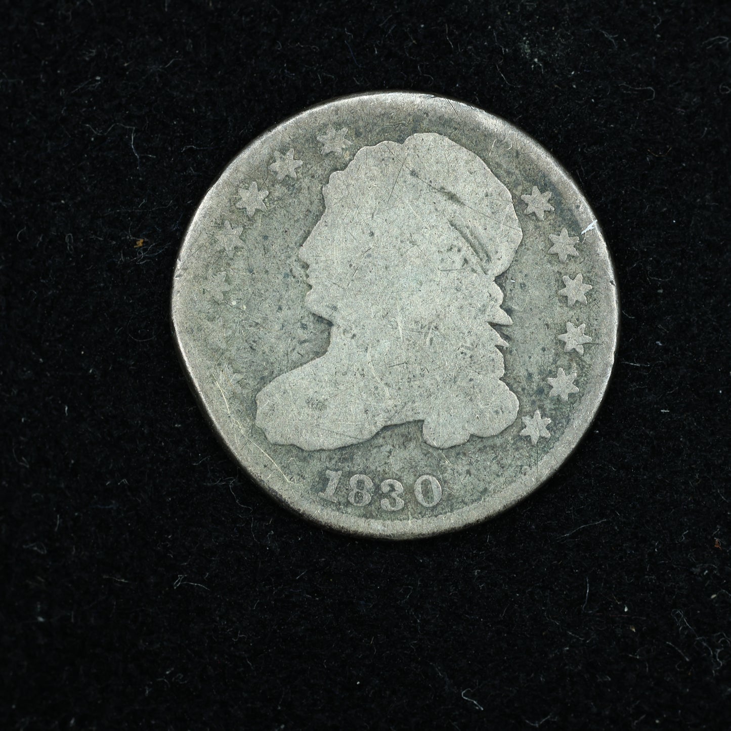 1830 Dime 10c Capped Bust Variety 2
