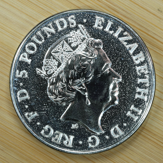 2016 GB 2 oz Silver Queens Beasts Lion of England Exact Coin Pictured
